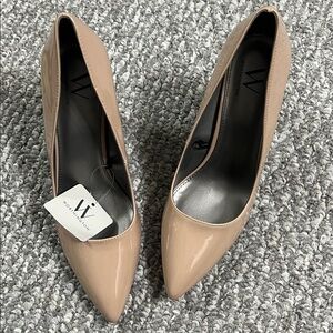 Worthington Beige Patent Leather Heels
